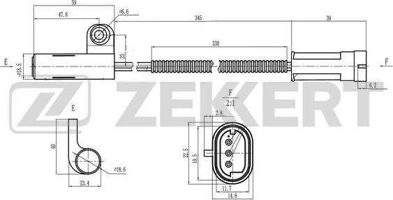 Zekkert SE-4111 - Датчик импульсов, коленвал autosila-amz.com