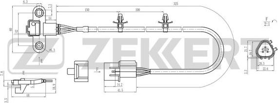 Zekkert SE-5045 - Датчик положения распредвала Mitsubishi Galant VIII 00- autosila-amz.com