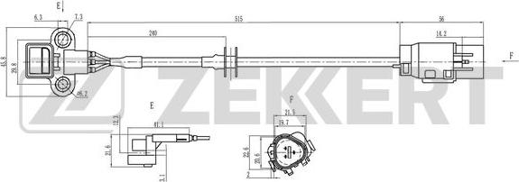 Zekkert SE-5041 - Датчик, положение распределительного вала autosila-amz.com