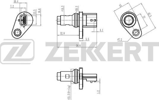 Zekkert SE-5037 - Датчик, положение распределительного вала autosila-amz.com