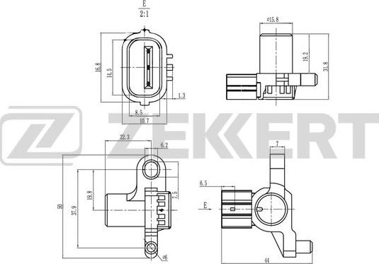 Zekkert SE-5026 - Датчик, положение распределительного вала autosila-amz.com