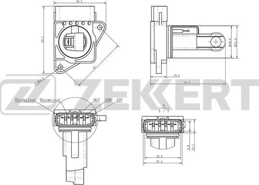 Zekkert SE-1086 - Датчик, давление во впускной трубе autosila-amz.com