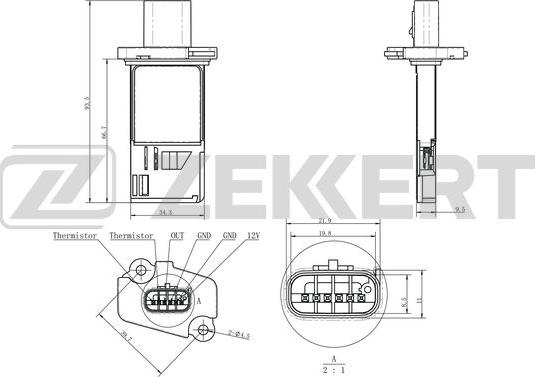 Zekkert SE-1077 - Датчик, давление во впускной трубе autosila-amz.com