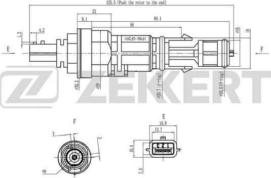 Zekkert SE-8502 - Датчик скорости, спидометр autosila-amz.com