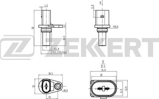 Zekkert SE-8511 - Датчик скорости, спидометр autosila-amz.com