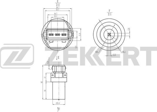 Zekkert SE-8513 - Датчик скорости, спидометр autosila-amz.com
