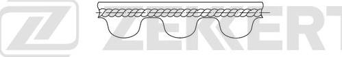 Zekkert ZR-1046 - Зубчатый ремень ГРМ autosila-amz.com