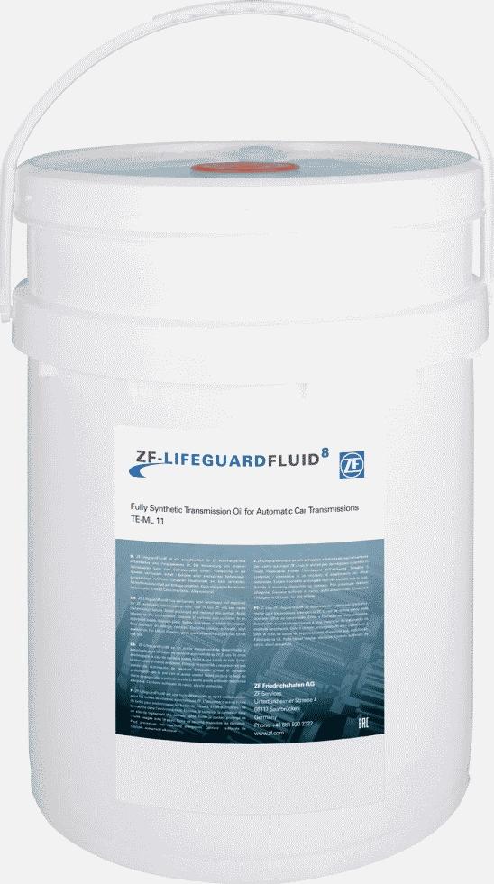 ZF S671.090.311 - Жидкость гидравлическая ZF LifeguardFluid 8 для АКПП, 20л autosila-amz.com