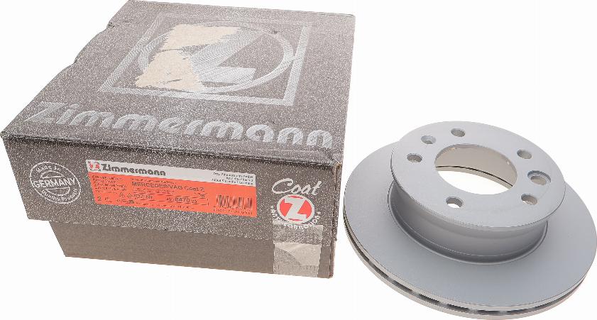 Zimmermann 400.6470.20 - Тормозной диск autosila-amz.com