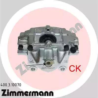 Zimmermann 400.3.10070 - Тормозной суппорт autosila-amz.com