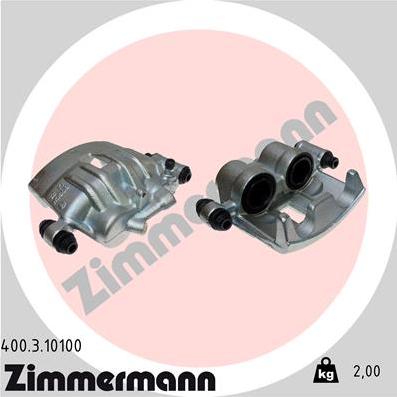 Zimmermann 400.3.10100 - Тормозной суппорт autosila-amz.com
