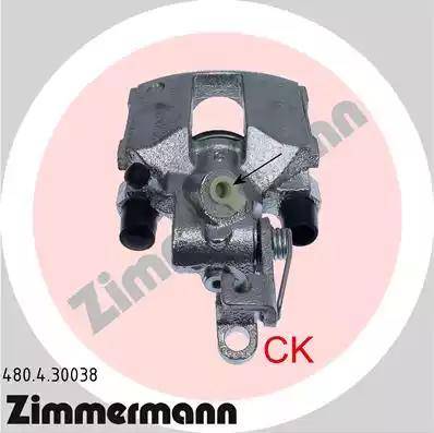 Zimmermann 480.4.30038 - Тормозной суппорт autosila-amz.com