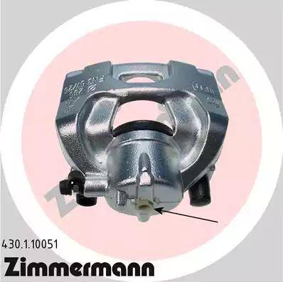 Zimmermann 430.1.10051 - Тормозной суппорт autosila-amz.com