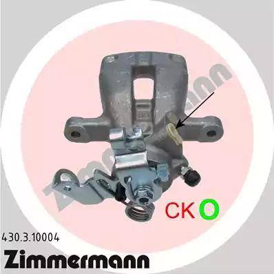 Zimmermann 430.3.10004 - Тормозной суппорт autosila-amz.com