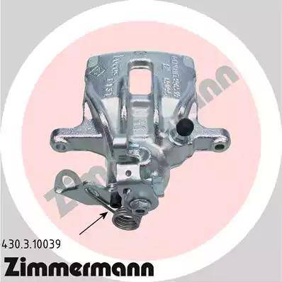 Zimmermann 430.3.10039 - Тормозной суппорт autosila-amz.com