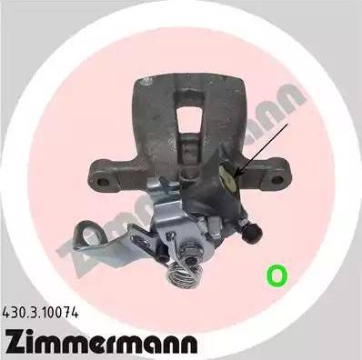 Zimmermann 430.3.10074 - Тормозной суппорт autosila-amz.com