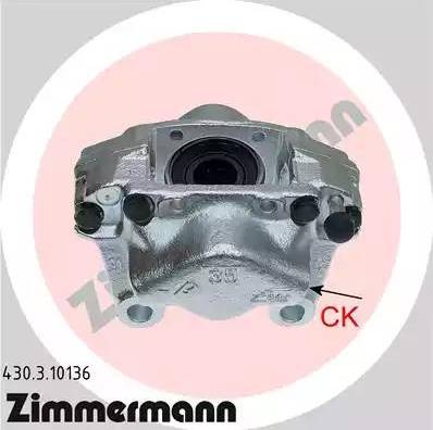 Zimmermann 430.3.10136 - Тормозной суппорт autosila-amz.com