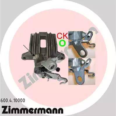 Zimmermann 600.4.10000 - Тормозной суппорт autosila-amz.com