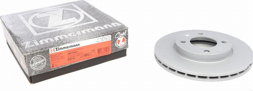 Zimmermann 600.1594.20 - Тормозной диск autosila-amz.com