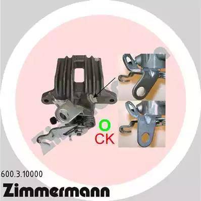 Zimmermann 600.3.10000 - Тормозной суппорт autosila-amz.com