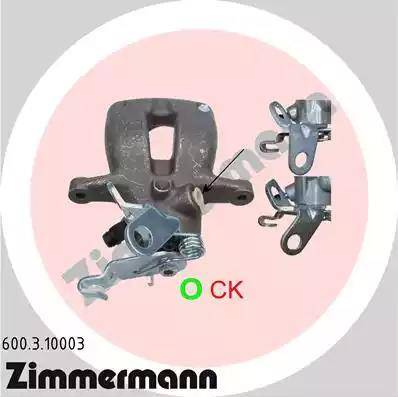 Zimmermann 600.3.10003 - Тормозной суппорт autosila-amz.com