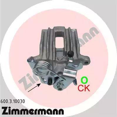 Zimmermann 600.3.10030 - Тормозной суппорт autosila-amz.com