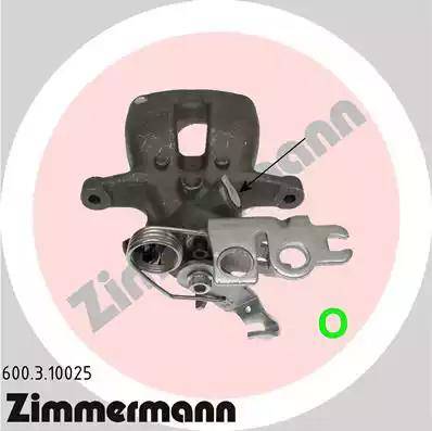 Zimmermann 600.3.10025 - Тормозной суппорт autosila-amz.com