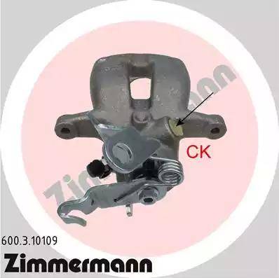 Zimmermann 600.3.10109 - Тормозной суппорт autosila-amz.com