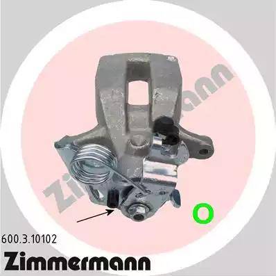 Zimmermann 600.3.10102 - Тормозной суппорт autosila-amz.com