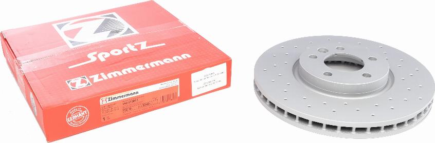 Zimmermann 600.3249.52 - Тормозной диск autosila-amz.com