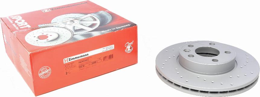 Zimmermann 600.3209.52 - Тормозной диск autosila-amz.com