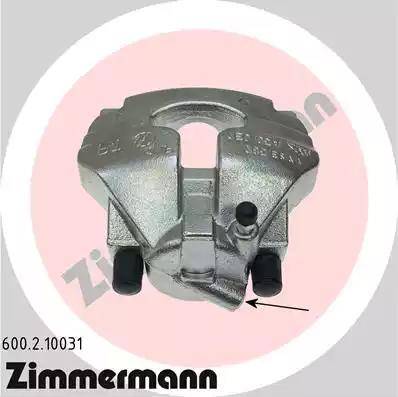 Zimmermann 600.2.10031 - Тормозной суппорт autosila-amz.com