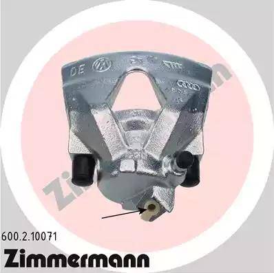 Zimmermann 600.2.10071 - Тормозной суппорт autosila-amz.com