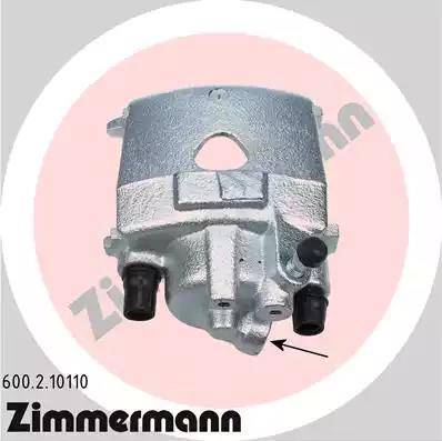 Zimmermann 600.2.10110 - Тормозной суппорт autosila-amz.com