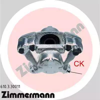 Zimmermann 610.3.30011 - Тормозной суппорт autosila-amz.com
