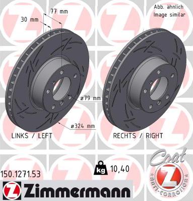 Zimmermann 150.1271.53 - Тормозной диск autosila-amz.com