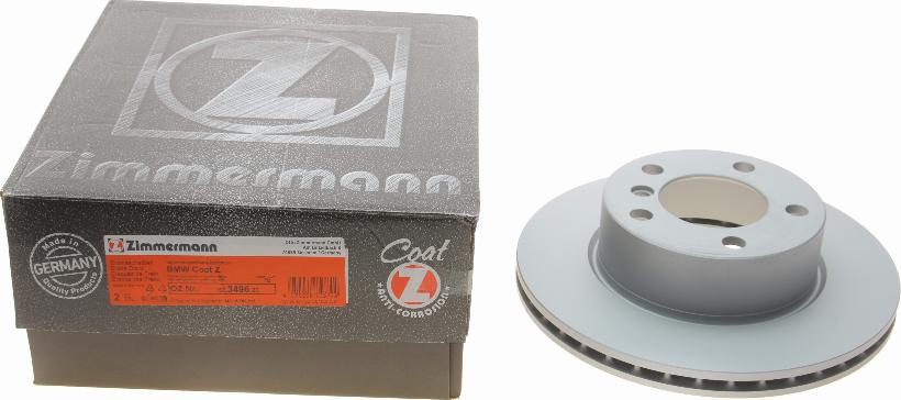 Zimmermann 150.3496.20 - Тормозной диск autosila-amz.com