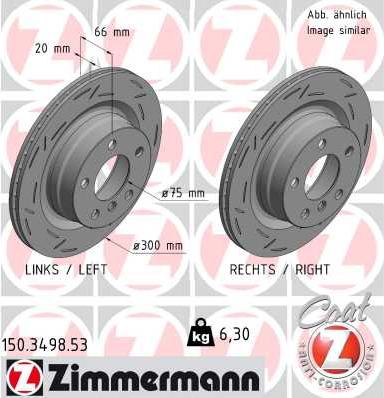 Zimmermann 150.3498.53 - Тормозной диск autosila-amz.com