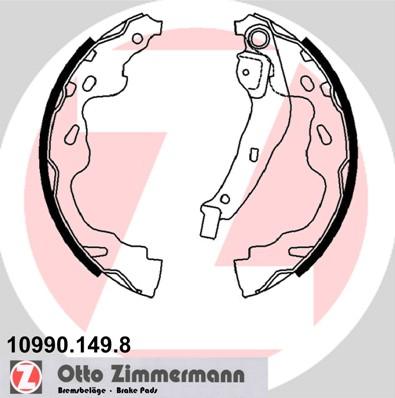 Zimmermann 10990.149.8 - Комплект тормозных колодок, барабанные autosila-amz.com