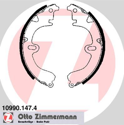 Zimmermann 10990.147.4 - Комплект тормозных колодок, барабанные autosila-amz.com