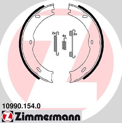 Zimmermann 10990.154.0 - Комплект тормозов, ручник, парковка autosila-amz.com