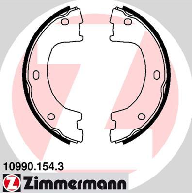 Zimmermann 10990.154.3 - Комплект тормозов, ручник, парковка autosila-amz.com