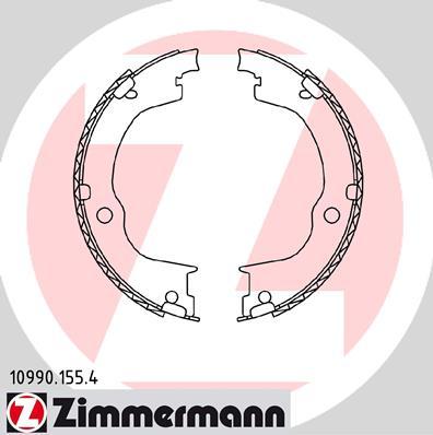 Zimmermann 10990.155.4 - Комплект тормозов, ручник, парковка autosila-amz.com