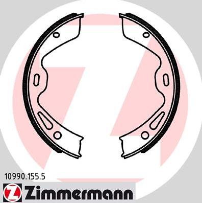 Zimmermann 10990.155.5 - Комплект тормозов, ручник, парковка autosila-amz.com