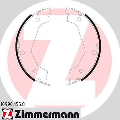Zimmermann 10990.155.8 - Комплект тормозов, ручник, парковка autosila-amz.com