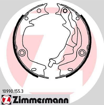 Zimmermann 10990.155.3 - Комплект тормозов, ручник, парковка autosila-amz.com