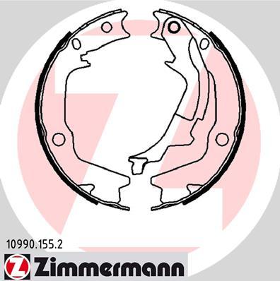 Zimmermann 10990.155.2 - Комплект тормозов, ручник, парковка autosila-amz.com