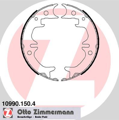 Zimmermann 10990.150.4 - Комплект тормозов, ручник, парковка autosila-amz.com