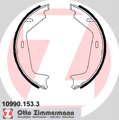 Zimmermann 10990.153.3 - Комплект тормозов, ручник, парковка autosila-amz.com