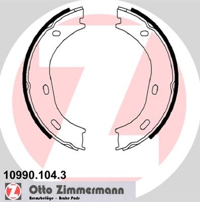 Zimmermann 10990.104.3 - Комплект тормозов, ручник, парковка autosila-amz.com